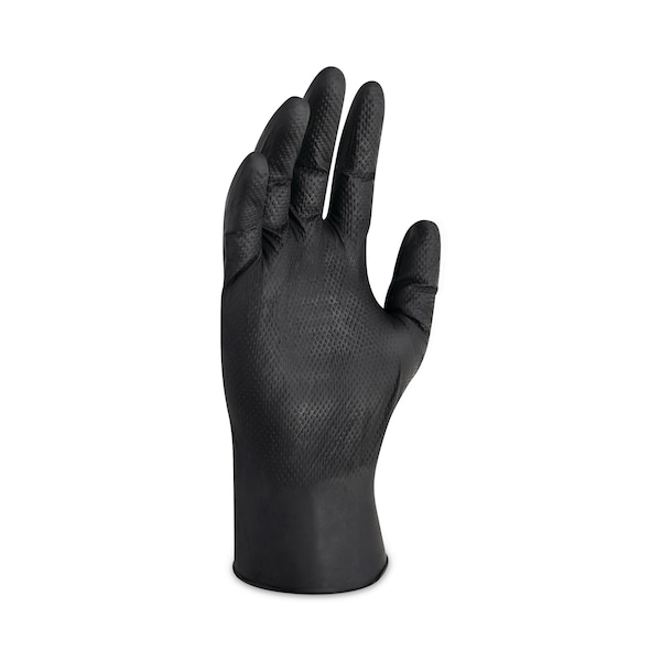 G10 Kraken Grip Nitrile Gloves, Black, Medium, 1000PK